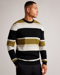 Array Long Sleeve Regular Fit Striped Jumper