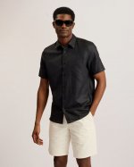 Palomas Short Sleeve Linen Cotton Shirt