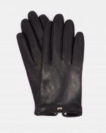 Bowsii Bow Detail Leather Gloves