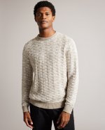 Kriskro Long Sleeve Textured Jumper