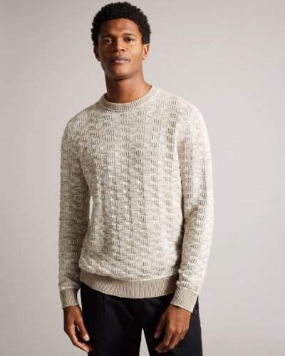 Kriskro Long Sleeve Textured Jumper