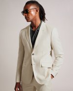 Flaaxj Notch Lapel Linen Blazer