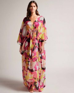 Lucenaa Abstract Maxi Cover Up