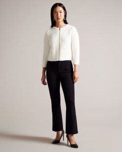 Belenah Slim Fit Kick Flare Trousers