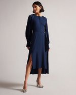 Sammia Midi Shirt Dress With Splits