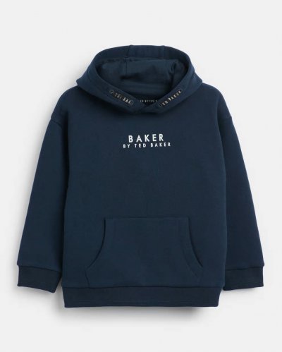 Yedder Branded Navy Hoodie