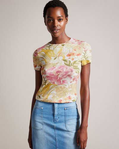 Floras Floral Print T-Shirt