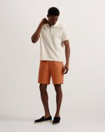 Fulhum Pleated Cotton Chino Shorts