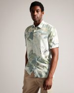 Oulart Short Sleeve Botanical Shirt