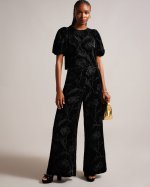 Bettiat Wide Leg Velvet Trousers