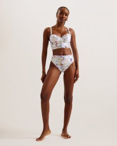 Ulania Floral Longline Underwired Bikini Top