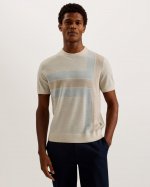 Tiltz Colour Block Print Wool T-Shirt