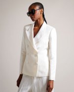 Astaa Linen Blend Tuxedo Jacket