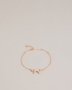 Tulliat Crystal Bow Dainty Bracelet