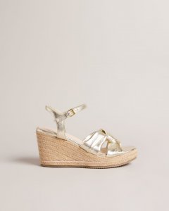 Carda Knotted Wedge Espadrille Sandals