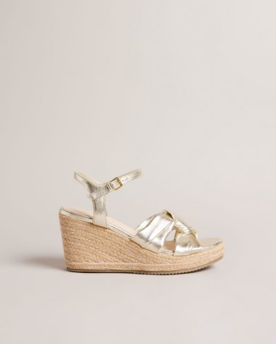 Carda Knotted Wedge Espadrille Sandals