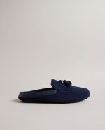 Iordan Suede Tassel Mule Slippers