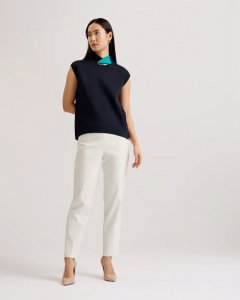 Kaedee Straight Fit Twist Neck Knitted Top