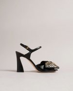 Zayma Studded Bow Heeled Sandals