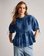 Kaarin Exaggerated Puff Sleeve Top