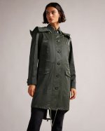 Sunniah Showerproof Oversized Military Parka