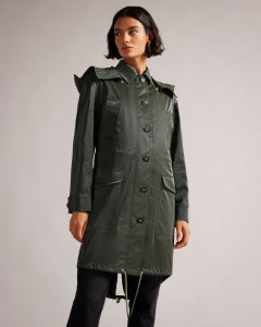 Sunniah Showerproof Oversized Military Parka