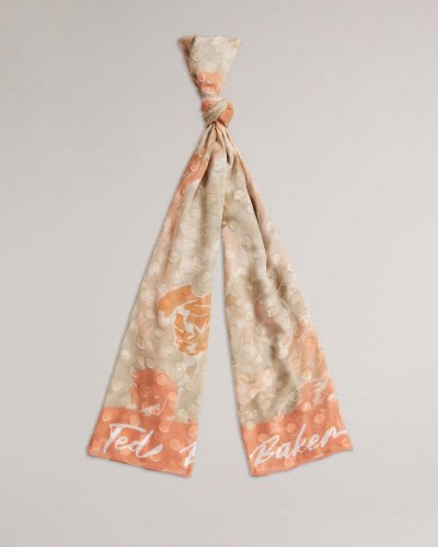 Alanny Floral Printed Long Scarf