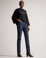 Ebera Slim Fit Jeans With Split Hem