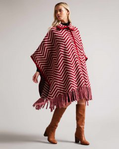 Junio Oversized Twill Scarf Cape Coat