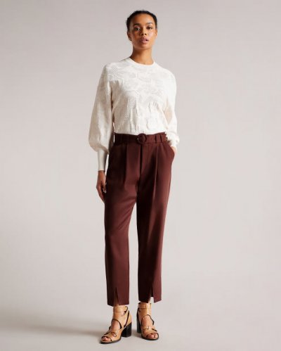 Ninette High Waist Carrot Leg Trousers