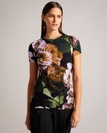 Morlaa Floral Print T-Shirt