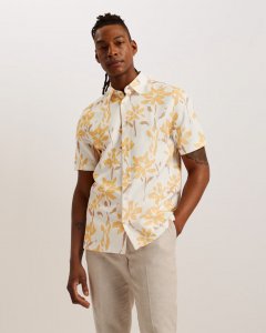 Verzee Short Sleeve Floral Print Shirt