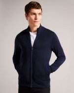 Multy Textured Zip Through Jacket