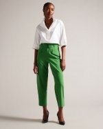 Gracieh High Waist Tapered Cargo Trousers With Belt