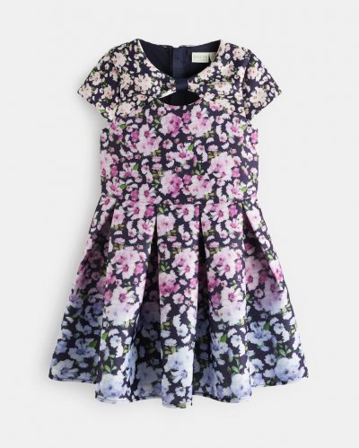 Fiyaa Gradient Floral Print Scuba Dress