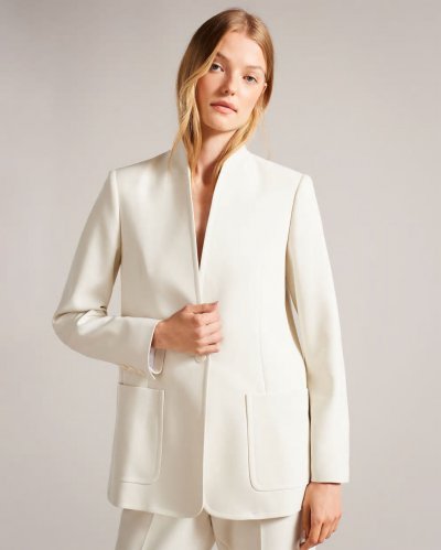 Ambero Single Breasted Collarless Blazer