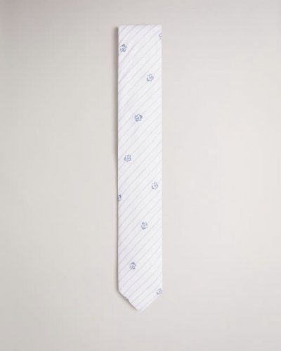 Treigg Magnolia Striped Tie