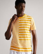 Lyming Short Sleeve Striped T Detailed T-Shirt