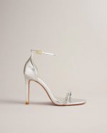 Helenni Crystal Embellished Heeled Sandals