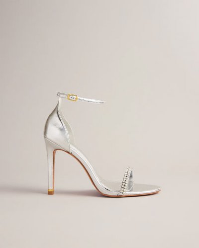 Helenni Crystal Embellished Heeled Sandals