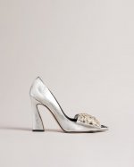 Leyanni Studded Bow Court Shoes