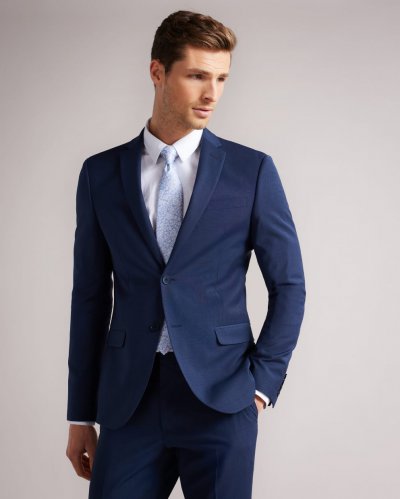 Sinjjs Slim Fit Plain Suit Jacket