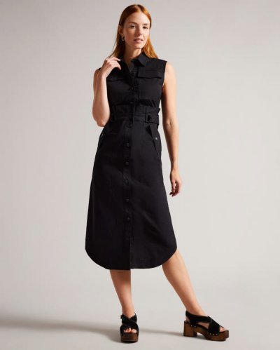 Zamya Utility Paperbag Waist Dress