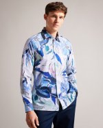 Clunie Painted Floral Print Shirt