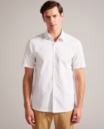 Forter Short Sleeve Geometric Print Shirt