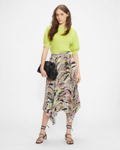 Miiah Midaxi Skirt With Highlow Hem