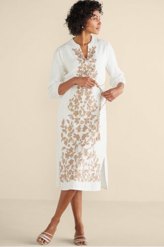 Kimora Embroidered Midi Dress