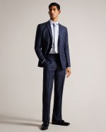 Cromts Pure Wool Check Suit Trousers