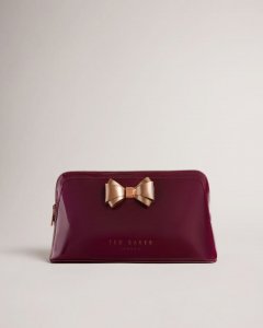 Abbie Glossy Bow Wash Bag