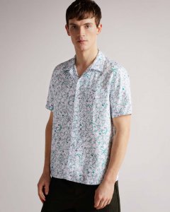 Bartlet Short Sleeve Revere Printed Shirt